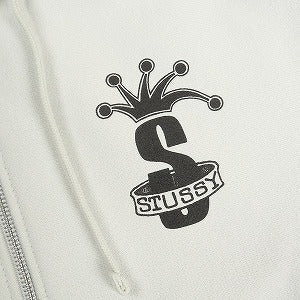 STUSSY ステューシー 24AW CROWN BAND ZIP HOODIE WHITE ジップパーカー 白 Size 【S】 【新古品・未使用品】 20805723