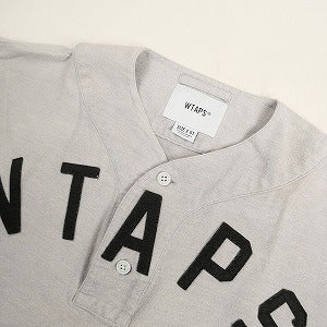 WTAPS ダブルタップス 22SS LEAGUE/SS/COTTON. FLANNEL  GREY ゲームシャツ 灰 Size 【S】 【中古品-良い】 20805732