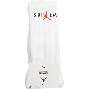 SUPREME シュプリーム ×NIKE Jordan 24AW Crew Socks White 靴下 白 Size 【M】 【新古品・未使用品】 20806068