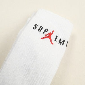 SUPREME シュプリーム ×NIKE Jordan 24AW Crew Socks White 靴下 白 Size 【M】 【新古品・未使用品】 20806068