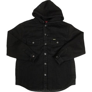 SUPREME シュプリーム 22AW Fleece Hooded Denim Shirt Black デニム長袖シャツ 黒 Size 【S】 【中古品-良い】 20806194