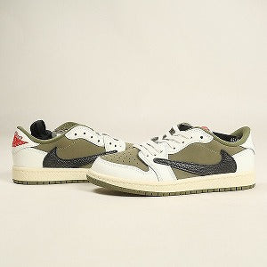 NIKE ナイキ ×Travis Scott Air Jordan 1 Low OG SP (PS) Reverse Olive DO5442-200 スニーカー オリーブ Size 【20】 【新古品・未使用品】 20806229