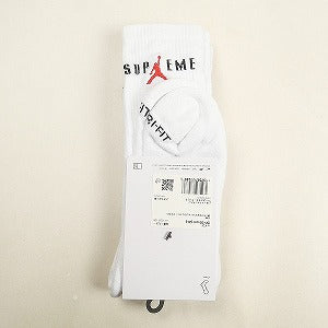 SUPREME シュプリーム ×NIKE Jordan 24AW Crew Socks White 靴下 白 Size 【XL】 【新古品・未使用品】 20806236