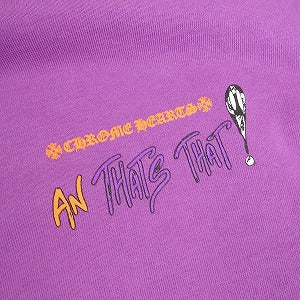 CHROME HEARTS クロム・ハーツ MATTY BOY PPO I WANT MORE NOT LESS HOODIE PURPLE パーカー 紫 Size 【XL】 【新古品・未使用品】 20806262