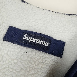 SUPREME シュプリーム ×NIKE 18AW Reversible Nylon Sherpa Vest NAVY ベスト 紺 Size 【M】 【中古品-良い】 20806288