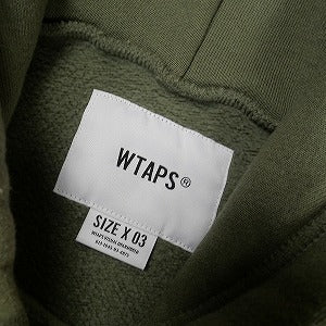 WTAPS ダブルタップス ACADEMY HOODED SWEATSHIRT OLIVE DRAB パーカー オリーブ Size 【L】 【中古品-良い】 20806302