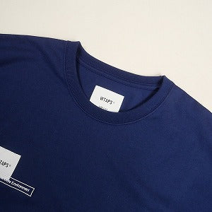 WTAPS ダブルタップス 21SS HOME BASE NAVY 半袖Tシャツ 紺 Size 【L】 【中古品-非常に良い】 20806303