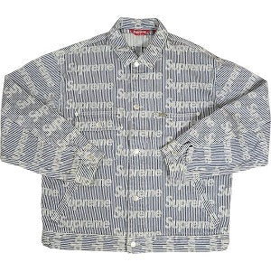 SUPREME シュプリーム 24SS Denim Chore Trucker Jacket Stripe デニムジャケット インディゴ Size 【L】 【中古品-非常に良い】 20806350