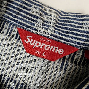 SUPREME シュプリーム 24SS Denim Chore Trucker Jacket Stripe デニムジャケット インディゴ Size 【L】 【中古品-非常に良い】 20806350