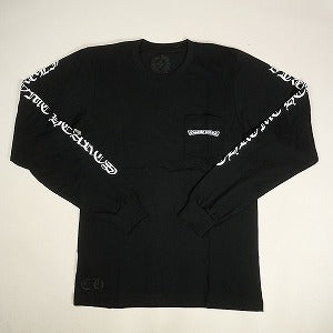 CHROME HEARTS クロム・ハーツ SCROLL L/S T-SHIRT BLACK/WHITE ロンT 黒 Size 【L】 【新古品・未使用品】 20806359