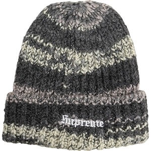 SUPREME シュプリーム 24AW Space Dye Stripe Beanie Black ビーニー 黒 Size 【フリー】 【新古品・未使用品】 20806409