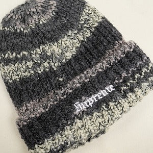 SUPREME シュプリーム 24AW Space Dye Stripe Beanie Black ビーニー 黒 Size 【フリー】 【新古品・未使用品】 20806409