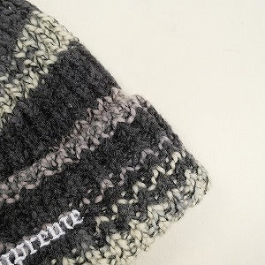 SUPREME シュプリーム 24AW Space Dye Stripe Beanie Black ビーニー 黒 Size 【フリー】 【新古品・未使用品】 20806409