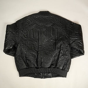 SUPREME シュプリーム ×MISTER CARTOON 24AW Embroidered Leather Jacket Black ジャケット 黒 Size 【L】 【新古品・未使用品】 20806417