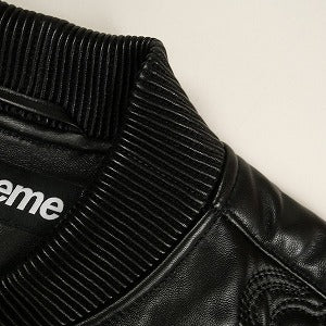 SUPREME シュプリーム ×MISTER CARTOON 24AW Embroidered Leather Jacket Black ジャケット 黒 Size 【L】 【新古品・未使用品】 20806417