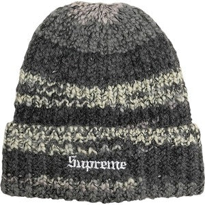 SUPREME シュプリーム 24AW Space Dye Stripe Beanie Black ビーニー 黒 Size 【フリー】 【新古品・未使用品】 20806426