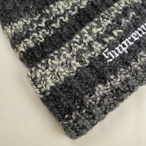 SUPREME シュプリーム 24AW Space Dye Stripe Beanie Black ビーニー 黒 Size 【フリー】 【新古品・未使用品】 20806426