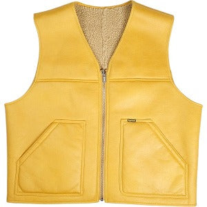 SUPREME シュプリーム 24AW Reversible Faux Shearling Work Vest Yellow ベスト 黄 Size 【L】 【中古品-ほぼ新品】 20806455