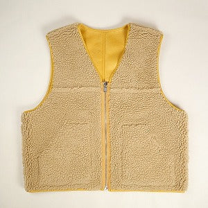 SUPREME シュプリーム 24AW Reversible Faux Shearling Work Vest Yellow ベスト 黄 Size 【L】 【中古品-ほぼ新品】 20806455