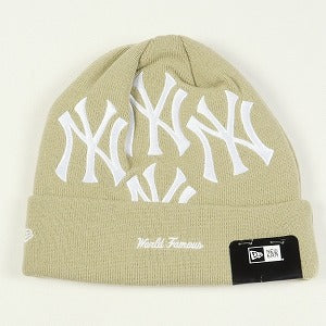 SUPREME シュプリーム ×New York Yankees 21AW New Era Box Logo Beanie Tan ボックスロゴビーニー タン Size 【フリー】 【新古品・未使用品】 20806498