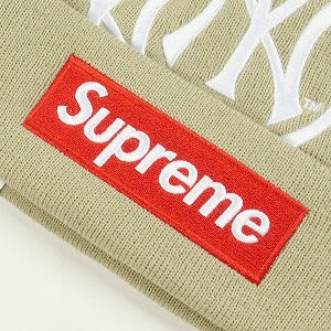 SUPREME シュプリーム ×New York Yankees 21AW New Era Box Logo Beanie Tan ボックスロゴビーニー タン Size 【フリー】 【新古品・未使用品】 20806498