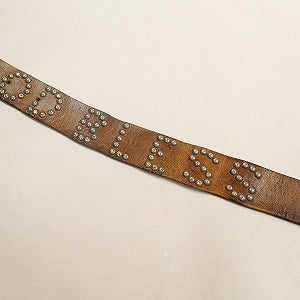 TENDERLOIN テンダーロイン 本店限定T-STUD BELT GOD BLESS VINTAGE LEATHER BROWN レザーベルト 茶 Size 【34】 【中古品-良い】 20806502