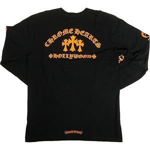 CHROME HEARTS クロム・ハーツ Orange Cemetery Cross L/S Tee Black ロンT 黒 Size 【L】 【中古品-非常に良い】 20806561