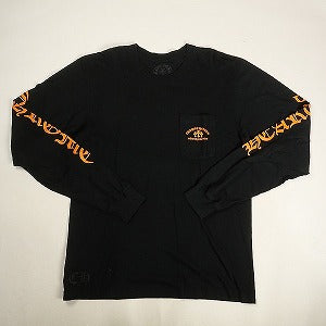 CHROME HEARTS クロム・ハーツ Orange Cemetery Cross L/S Tee Black ロンT 黒 Size 【L】 【中古品-非常に良い】 20806561