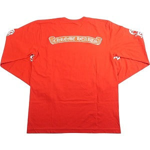 CHROME HEARTS クロム・ハーツ SCROLL LS T-SHIRT RED/WHITE ロンT 赤 Size 【M】 【中古品-ほぼ新品】 20806562