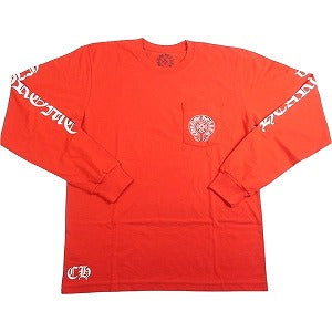 CHROME HEARTS クロム・ハーツ SCROLL LS T-SHIRT RED/WHITE ロンT 赤 Size 【M】 【中古品-ほぼ新品】 20806562