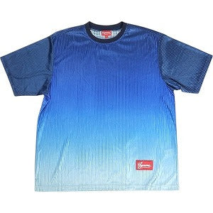 SUPREME シュプリーム 23SS Gradient Mesh Stripe Jersey Royal メッシュジャージー 青 Size 【L】 【中古品-良い】 20806647