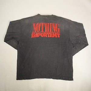 SAINT MICHAEL セント マイケル ×Kosuke Kawamura 24AW KK_LS TEE/NOTHING IMP/ BLACK ロンT 黒 Size 【L】 【新古品・未使用品】 20806649