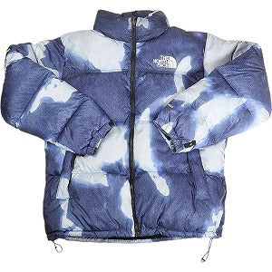 SUPREME シュプリーム THE NORTH FACE 21AW Bleached Denim Print Nuptse Jacket Indigo ジャケット インディゴ Size 【L】 【中古品-良い】 20806683