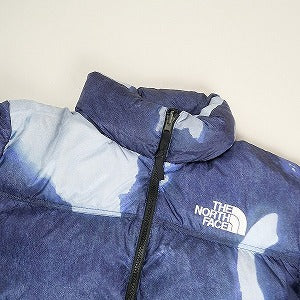 SUPREME シュプリーム THE NORTH FACE 21AW Bleached Denim Print Nuptse Jacket Indigo ジャケット インディゴ Size 【L】 【中古品-良い】 20806683