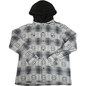 SUPREME シュプリーム 20AW Hooded Shadow plaid Shirts 長袖シャツ 黒 Size 【L】 【中古品-良い】 20806719