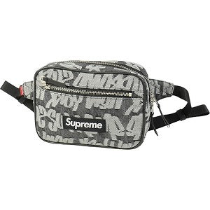 SUPREME シュプリーム 22SS Fat Tip Jacquard Denim Waist Bag Black ウエストバッグ 黒 Size 【フリー】 【新古品・未使用品】 20806742