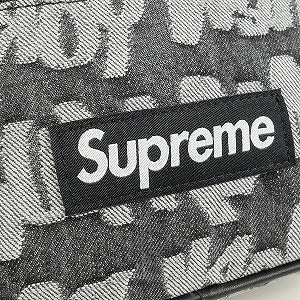 SUPREME シュプリーム 22SS Fat Tip Jacquard Denim Waist Bag Black ウエストバッグ 黒 Size 【フリー】 【新古品・未使用品】 20806742