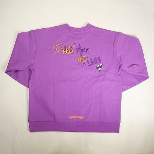 CHROME HEARTS クロム・ハーツ MATTY BOY PPO I WANT MORE NOT LESS SWEAT PURPLE クルーネックスウェット 紫 Size 【L】 【新古品・未使用品】 20806788