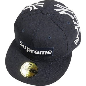 SUPREME シュプリーム ×New York Yankees 21AW Box Logo New Era Navy ボックスロゴニューエラキャップ 紺 Size 【7　1/2(L)】 【中古品-非常に良い】 20806821