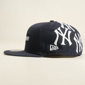 SUPREME シュプリーム ×New York Yankees 21AW Box Logo New Era Navy ボックスロゴニューエラキャップ 紺 Size 【7　1/2(L)】 【中古品-非常に良い】 20806821