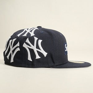 SUPREME シュプリーム ×New York Yankees 21AW Box Logo New Era Navy ボックスロゴニューエラキャップ 紺 Size 【7　1/2(L)】 【中古品-非常に良い】 20806821