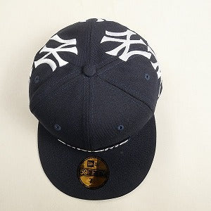 SUPREME シュプリーム ×New York Yankees 21AW Box Logo New Era Navy ボックスロゴニューエラキャップ 紺 Size 【7　1/2(L)】 【中古品-非常に良い】 20806821