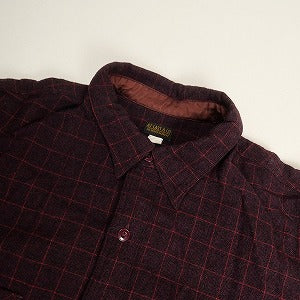 At Last ＆ Co アットラスト/BUTCHER PRODUCTS ブッチャープロダクツ WOOL SHIRT BURGUNDY 長袖シャツ バーガンディー Size 【16】 【中古品-良い】 20806831