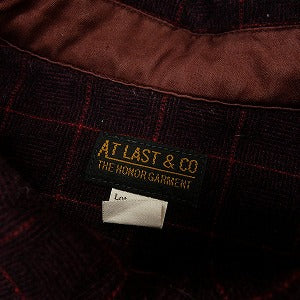 At Last ＆ Co アットラスト/BUTCHER PRODUCTS ブッチャープロダクツ WOOL SHIRT BURGUNDY 長袖シャツ バーガンディー Size 【16】 【中古品-良い】 20806831