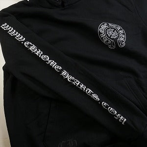 CHROME HEARTS クロム・ハーツ WWW.CHROMEHEARTS.COM SILVER GLITTER HOODIE パーカー 黒銀 Size 【XL】 【新古品・未使用品】 20806852