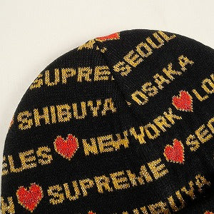 SUPREME シュプリーム 24AW Hearts Beanie Black ビーニー 黒 Size 【フリー】 【新古品・未使用品】 20806858