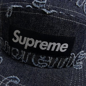 SUPREME シュプリーム 24AW Lasered Denim Camp Cap Navy キャンプキャップ 紺 Size 【フリー】 【新古品・未使用品】 20806941