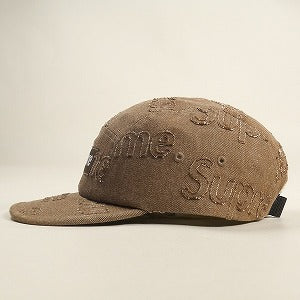 SUPREME シュプリーム 24AW Lasered Denim Camp Cap Brown キャンプキャップ 茶 Size 【フリー】 【新古品・未使用品】 20806942