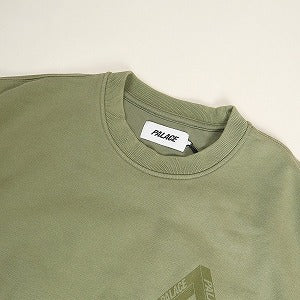 Palace Skateboards パレススケートボード 24SS Spray Tri-Ferg Crew The Deep Green クルーネックスウェット 緑 Size 【L】 【中古品-非常に良い】 20806957