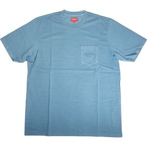 SUPREME シュプリーム 20SS Overdyed Pocket Tee Dark Blue Tシャツ 水色 Size 【L】 【新古品・未使用品】 20806961